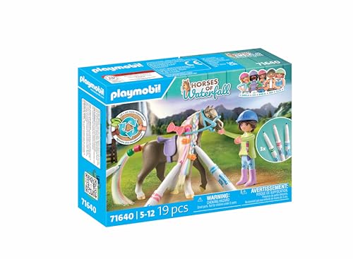 PLAYMOBIL Horses of Waterfall 71640 Kreativset mit Pferd und Stiften, inklusive Einer Figur, einem Pferd und DREI Crayola Stiften… – Ansicht 2