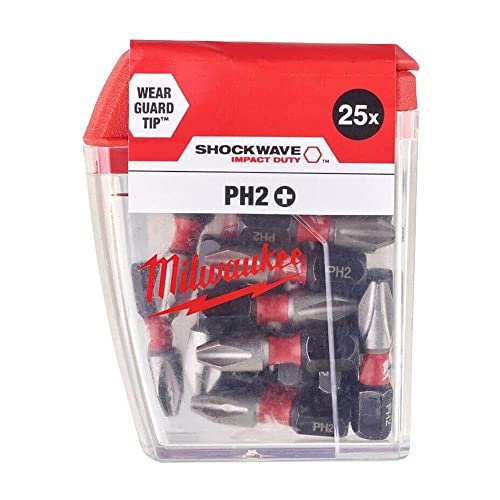 Shockwave Impact Duty Bits PH2 x 25mm (Pack 25)