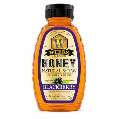 Miel de mora cruda 100% natural 16 oz