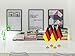 WXTWK 12 Pack Germany Flag German Desk Flag Small Mini German Table Flags With Stand Base,Home Office Festival Events Celebration Decorations