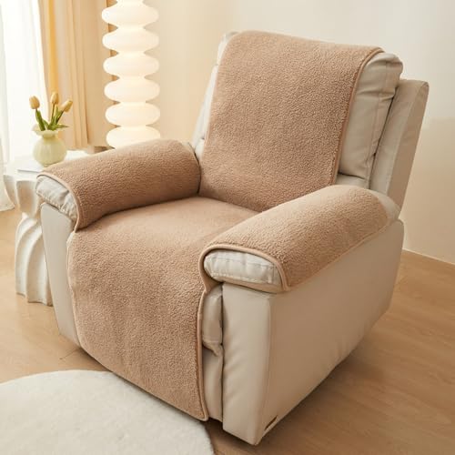 Funda para sillón reclinable de sherpa para proteger el sofá de mascotas y niños 3
