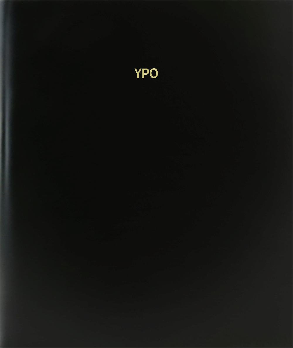 BookFactory Ypo Log Book/Journal/Logbook - 120 Page, 8.5''x11'', Black Hardbound (XLog-120-7CS-A-L-Black(Ypo Log Book)) Case