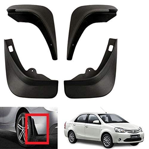 BuBu Car O.E Type Car Mud Flap/Mud Guard Compatible for Toyota Etios ...