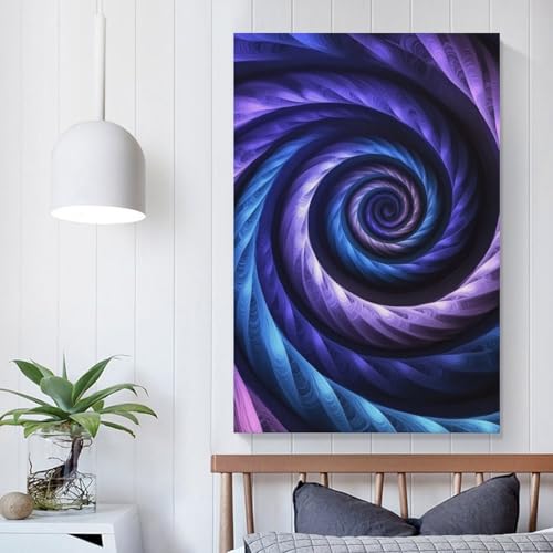 Cuadro en lienzo de vórtice para decorar paredes vacías de salón y estancias 5