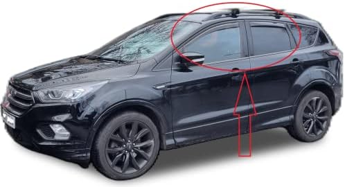 AC WOW 4x Wind Deflectors For Ford Ranger Double Cab (T6) 2011 2012 2013 2014 2015 2016 2017 2018 2019 2020 2021 2022