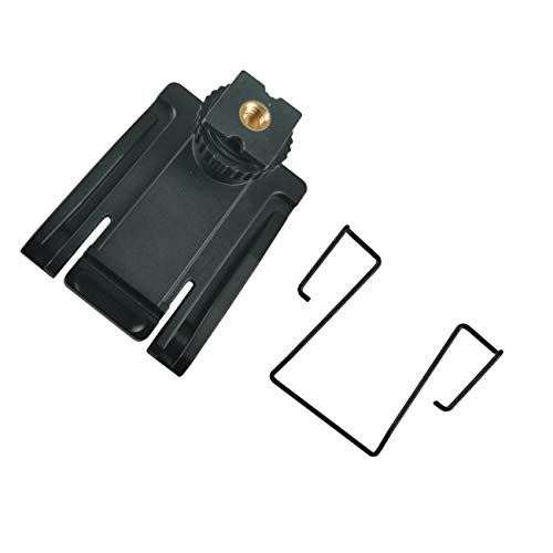 Hot Shoe Mount Adapter and Holder Belt Clip Compatible for S Ony, for Saramonic, for Boya Wireless Microphone fixe to DSLR Camera, Video Camera