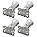 4-Pack 304 Stainless Steel Stair Railing Post Bracket for Handrail Mounting – Modern Decorative Wall-Mounted Support Bracket, Silver
