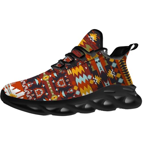 Men's Women's Aztec Shoes Native American Sneakers Walking Tennis Shoes Gifts for Men Women