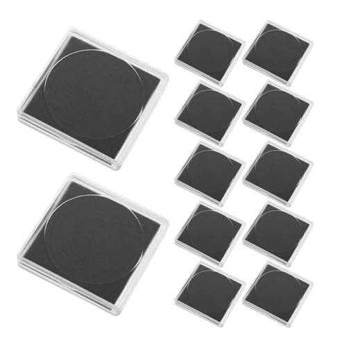 Caja transparente para coleccionista de monedas ABOOFAN 25 piezas miniatura 1