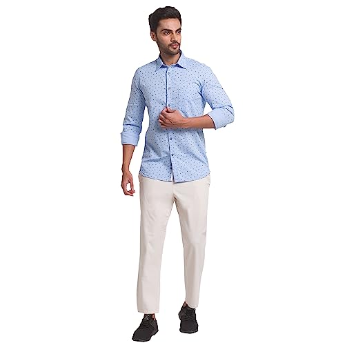 Image of Parx Men's Regular Fit Cotton Casual Pant (XMTZ03357K8 Black)