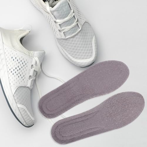 Plantillas térmicas gruesas para calzado talla 41-42 gris miniatura 6