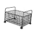 Qianly Under Desk File Organizer Box Small Utility Cart, Organization Handbag Office Organizer Rolling File Organizer for Dormitory, M
