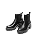 DREAM PAIRS Women's Elastic Chelsea Ankle Boots Platform Low Chunky Block Heel Lug Sole Slip on Fall Heeled Booties Shoes,Size 7,Black,SDAB2316W