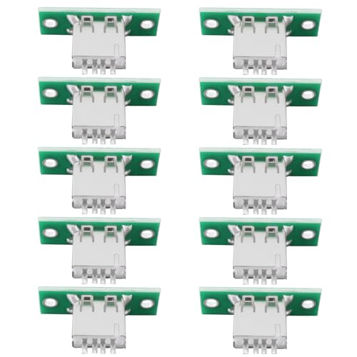 Image of YINETTECH 10pcs USB 2.0 Type A Female Panel Mount Connector Reversible Design Solder Type 480Mbps for Mobile Devices Laptops Tablets Peripherals
