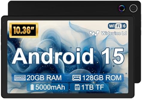 Android 15 Tablet 10 Pulgadas Tablet Grande, 20 GB+128 GB (Expans...