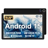 Laptok Android 15 Tablet 10 Pulgadas Tablet Grande, 20 GB+128 GB (Expansión TF de 1 TB), 8 Núcleos/5000mAh, 5+8MP/1280 * 800P, WiFi 6/Widevine L1/BT5.4, Compatibilidad con USB-C/OTG