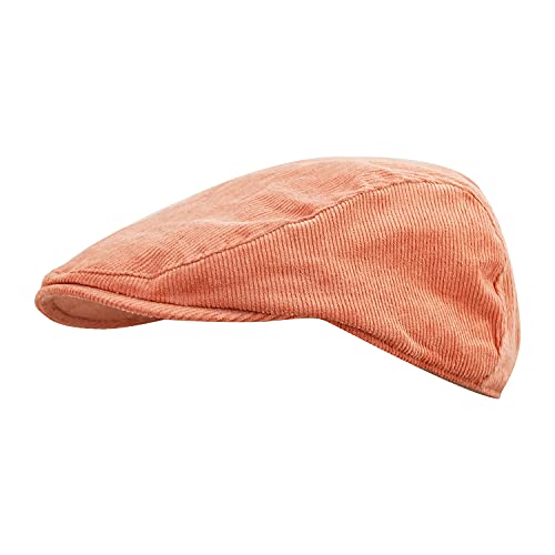 Croogo Newsboy Flat Cap Scally Caps Irish Catsby Golf Beret Hat Solid Duckbill Hat Outdoor Driving Hunting Hat,Pink-Bl78 #TOP20