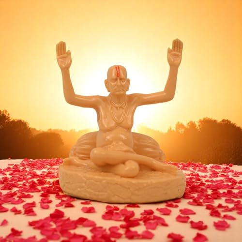 Image of KariGhar Swami Samarth Idol Perfect for Car Dashboard and House Warming Size 3.5 inch
