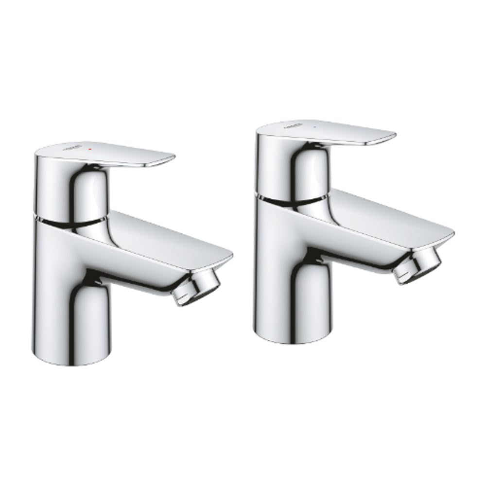 Grohe Brass Bauedge Pillar Tap Pair Chrome - 2042110M - Stylish And Functional