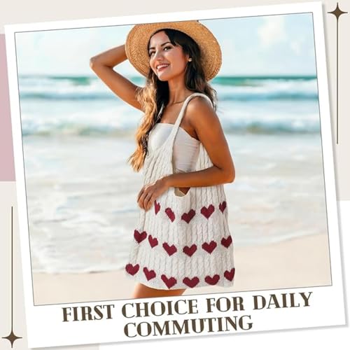 Bolso Tote de Crochet para Mujer 3 Pcs Verano miniatura 2