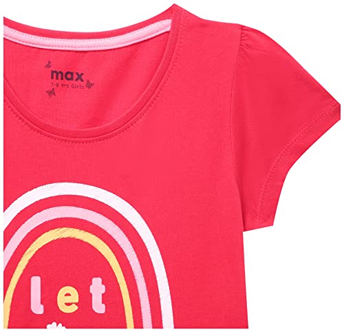 Image of Max Girls Printed Round Neck T-Shirt