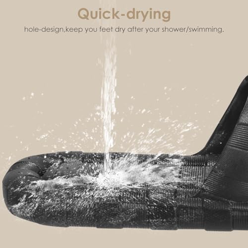 AMOUR GOODS Nature Rubber Shower Slippers for Women and Men Non-Slip Quick Drying Bathroom House Slides Beach Pool Sandals4