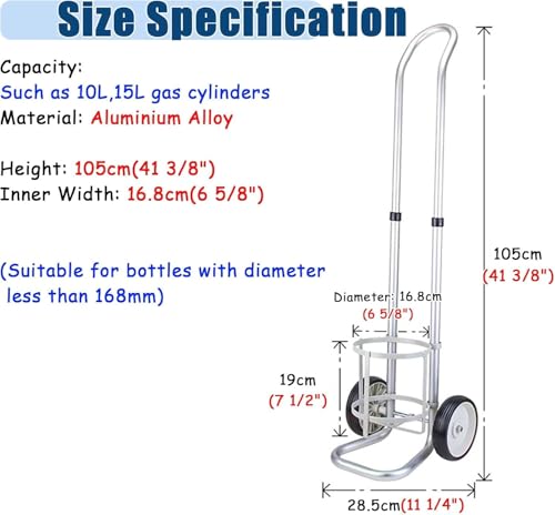 Support pour bouteilles d'oxygène sécurisé avec sangles pour éviter les chutes