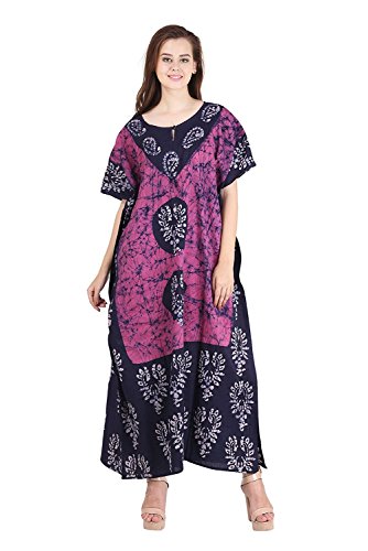 Cotton Kaftan Dress Maxi Long Tunic Batik One Size