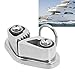 Luqeeg 316 Stainless Steel Marine Cam Cleat, Fairlead Leading Ring Anchor Rope Cleats, Easy to Adjust, Strong Holding Power, for 3-12mm Rope, Suitable for Sailing, Kayaking, Canoeing
