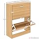 Vida Designs Schuhschrank mit 2 Klappfächern, Aufbewahrung für Schuhe, Organizer, Holzmöbel-Einheit, Kiefer