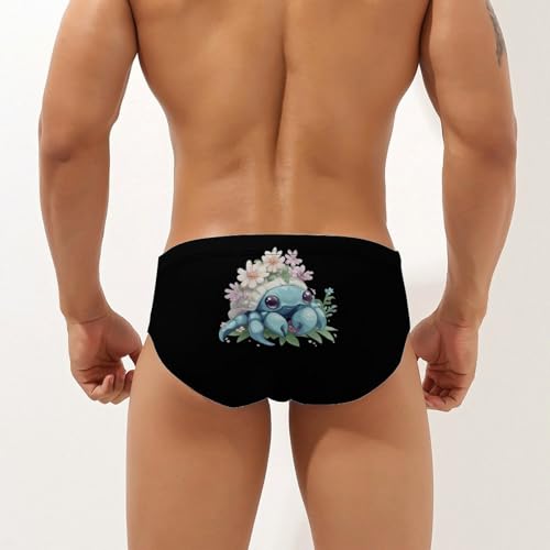 Hermit Crabs Pet Flowers Men's Swim Trunks Briefs Swimsuit Swimwear Bathing for Underwear Beach2