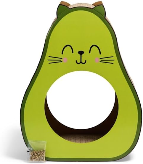 EveryYay by Petco Novelty Avocado Cardboard Cat Scratcher 19.8" H
