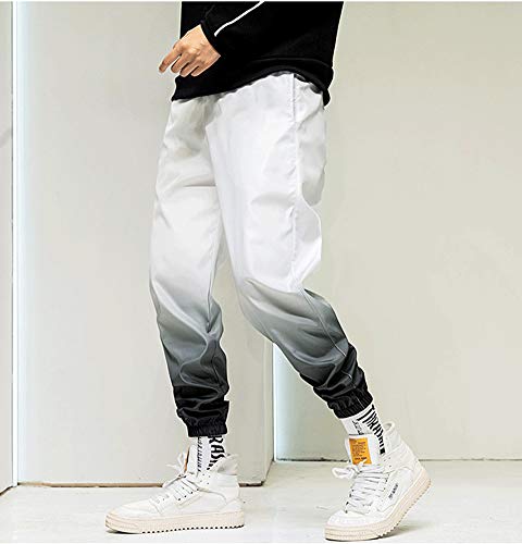 Astellarie Mens Casual Gradient Color Pants, Hip Hop Jogger Relaxed Fit Pants with Drawstring2