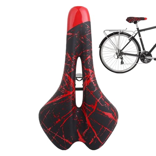 Selle de vélo avec amortissement des chocs et structure alvéolée respirante