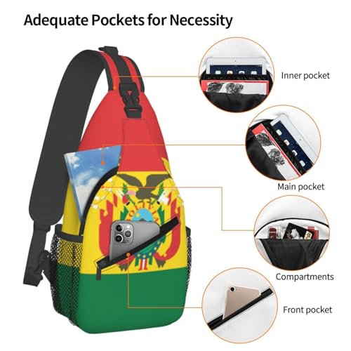 Bolso cruzado tipo mochila sling negro para hombro miniatura 4