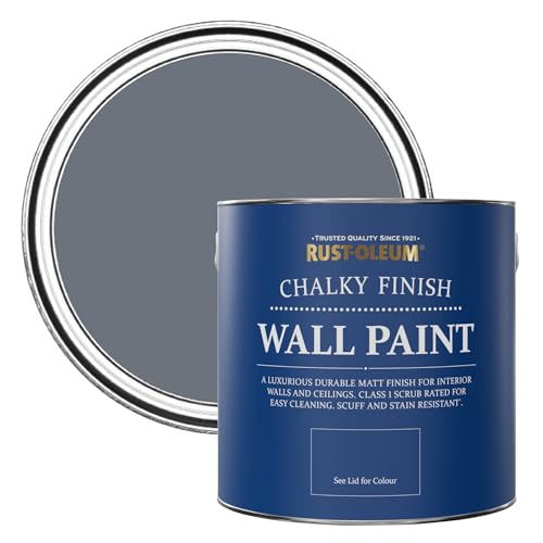 Rust-Oleum Dark Grey Matt Emulsion Wall Paint - Marine Grey 2.5L