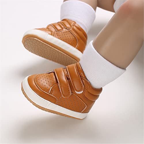 Image of E-FAK Baby Shoes Boys Girls Infant Sneakers Non-Slip Rubber Sole Toddler Crib First Walker Shoes