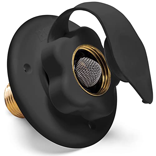 Renator RV Water Inlet Connection. RV City Water Inlet with Check Valve. RV Water Fill Inlet. RV Water Hose Connector, City Water Fill RV. Water Hose Flange. City Water Hookup for Camper (Black).