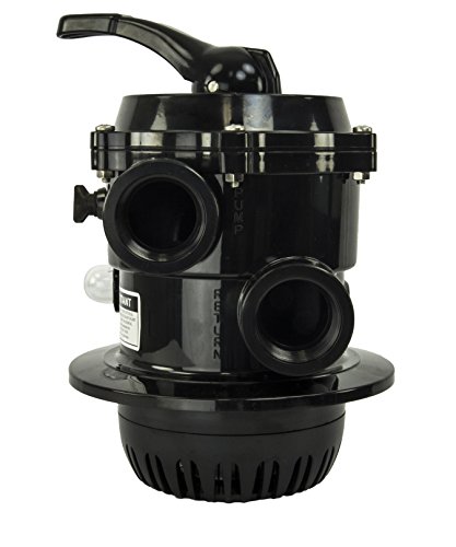 Rx Clear Rotary 7-Way Multiport Valve | Replacement Part For Use With Rx Clear Patriot and Liberty Sand Filter Tanks | Black | 1.5