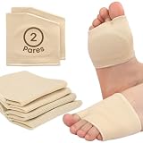 Alburan Almohadillas Metatarsianas, 2 Pares Plantillas Metatarsalgia y Almohadillas para Pies con Gel, Protector de Antepié para Reducir Presión al Caminar, Mujer y Hombre. Talla 35-39