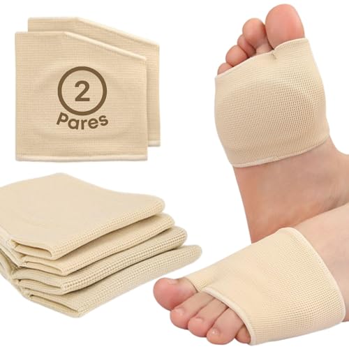 Alburan Almohadillas Metatarsianas, 2 Pares Plantillas Metatarsalgia y Almohadillas para Pies con Gel, Protector de Antepié para Reducir Presión al Caminar, Mujer y Hombre. Talla 40-44
