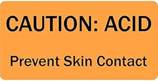 LabelValue.com | Caution: Acid Medical Healthcare Labels - 500 Labels Per Roll