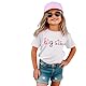 Big Sister Shirt Baby Ankündigung für Mädchen Tshirt mit Big Sis Stickerei Kleinkind Befördert Zu Große Schwester T-Shirt Sommer Kurzarm Shirts Süßes Bestickt Baumwolle Top(Weiß,18-24Monate)