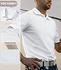 TACVASEN Polo Shirts for Men Short Sleeve Golf Tops Summer Breathable Lightweight T Shirt with Work Sport White,3XL #1