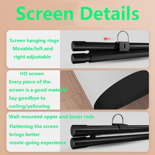 Pantalla Manual para Proyector 72 Pulgadas 4:3 miniatura 3