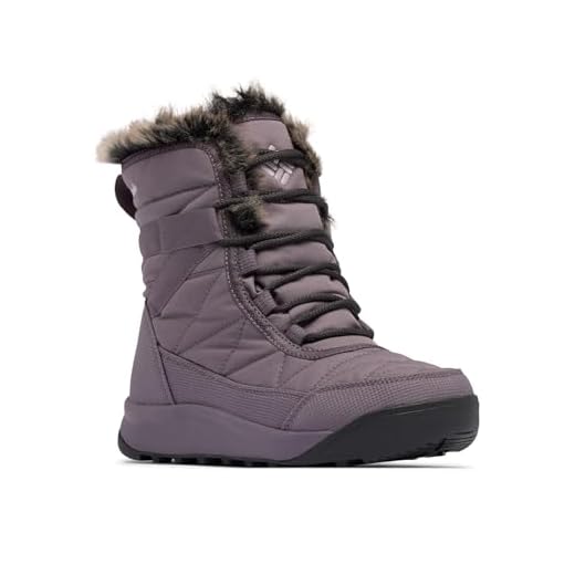 Columbia Bota de neve feminina Minx Shorty Iv, Granito roxo/lavanda pérola, 42