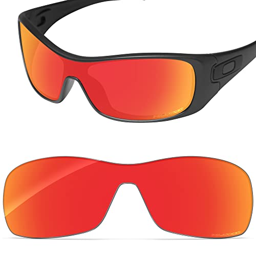 Verres compatibles avec Oakley Antix en polycarbonate polarisé Rouge feu