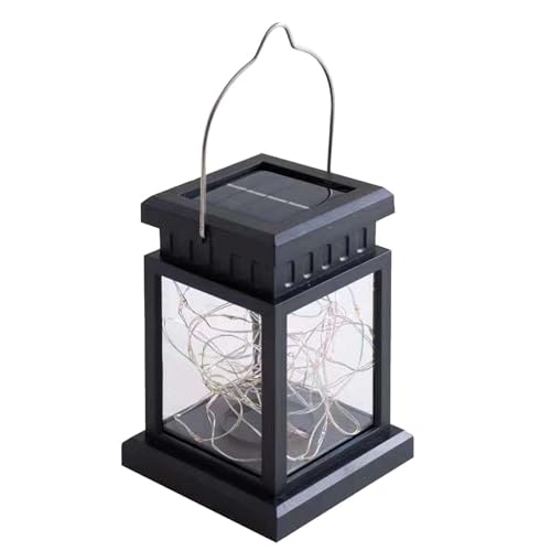 Farol solar colgante | Faroles al aire libre para porche delantero, lámpara colgante al aire libre para porche, jardín, patio, balcón, césped, piscina, decoración