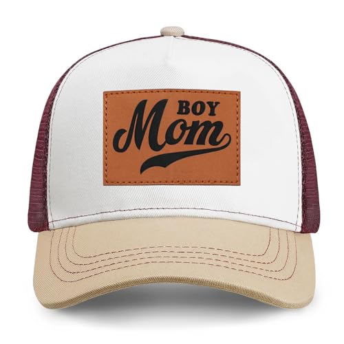 Boy Mother Mom Hat for Women Mothers Day Birthday Gifts Mom Trucker Hat