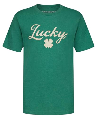 Image of Lucky Brand Boys' Short Sleeve Graphic Crew Neck T-Shirt, Soft, Comfortable, Relaxed Fit